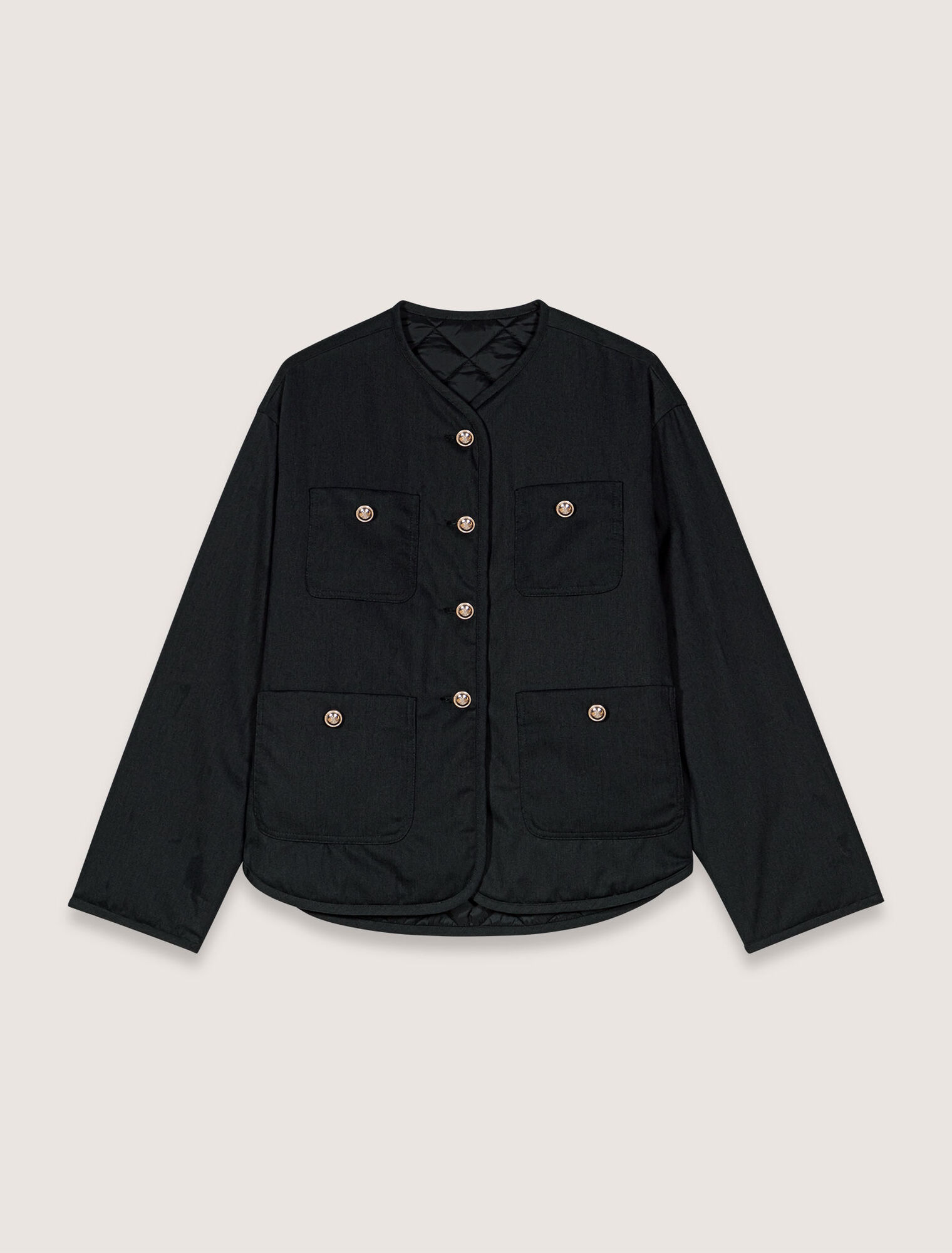 Abrigo acolchado reversible