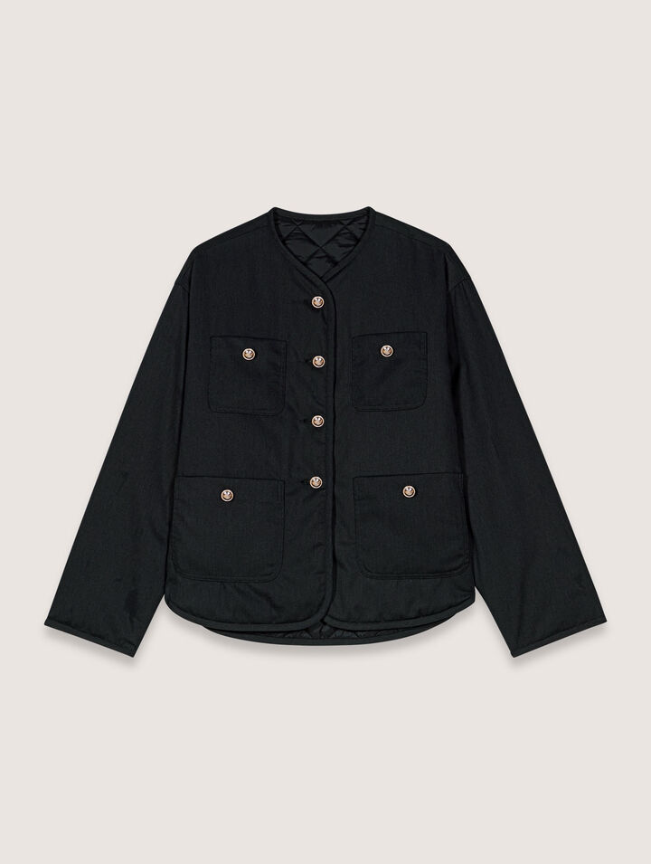 Abrigo acolchado reversible
