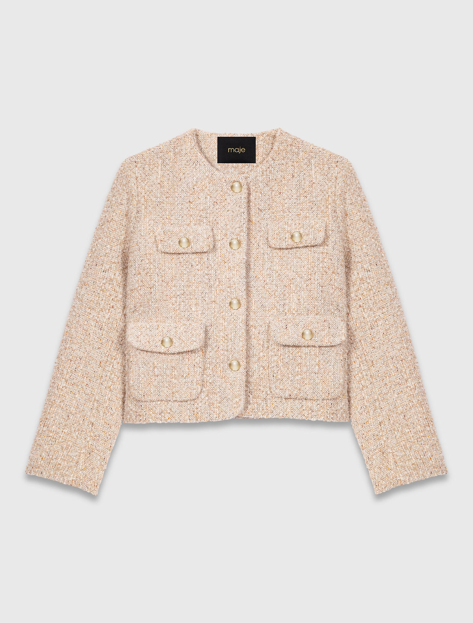 Chaqueta corta de tweed bouclé