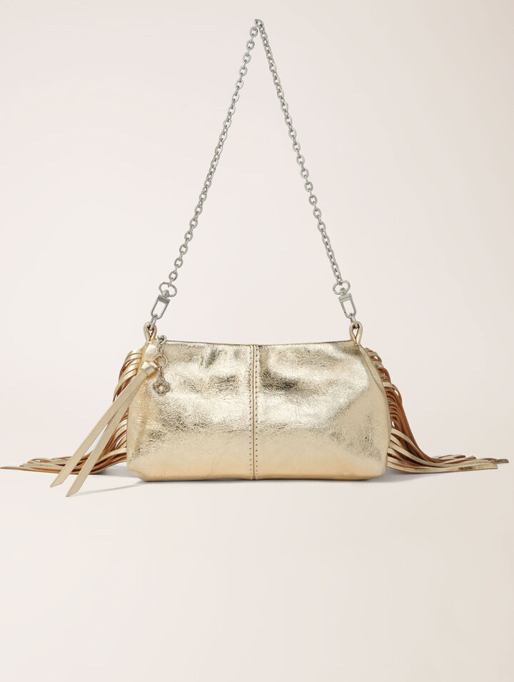 Bolso Miss M pouch piel metalizada