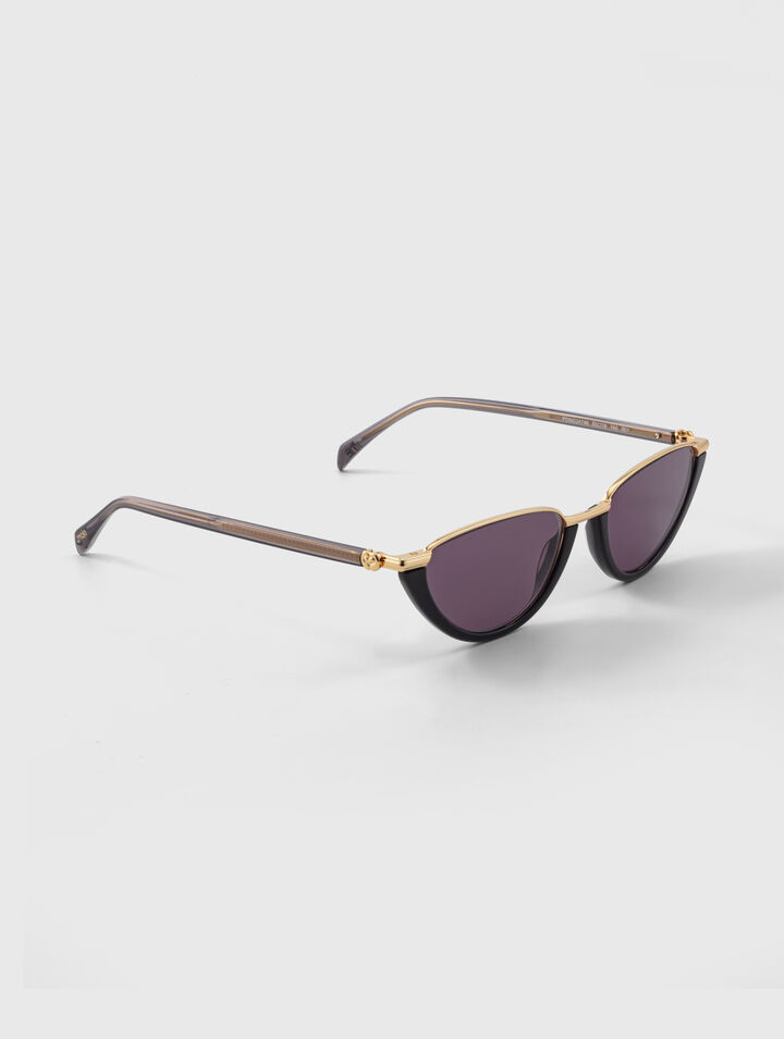 Gafas cat eye de metal y acetato