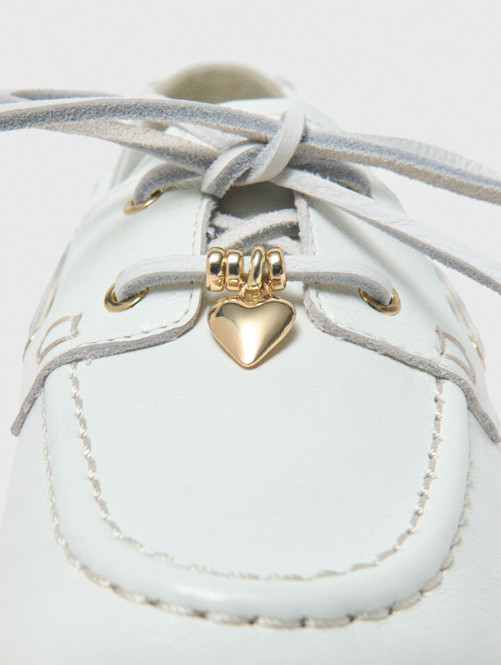 Mocas&iacute;n n&aacute;utico de piel