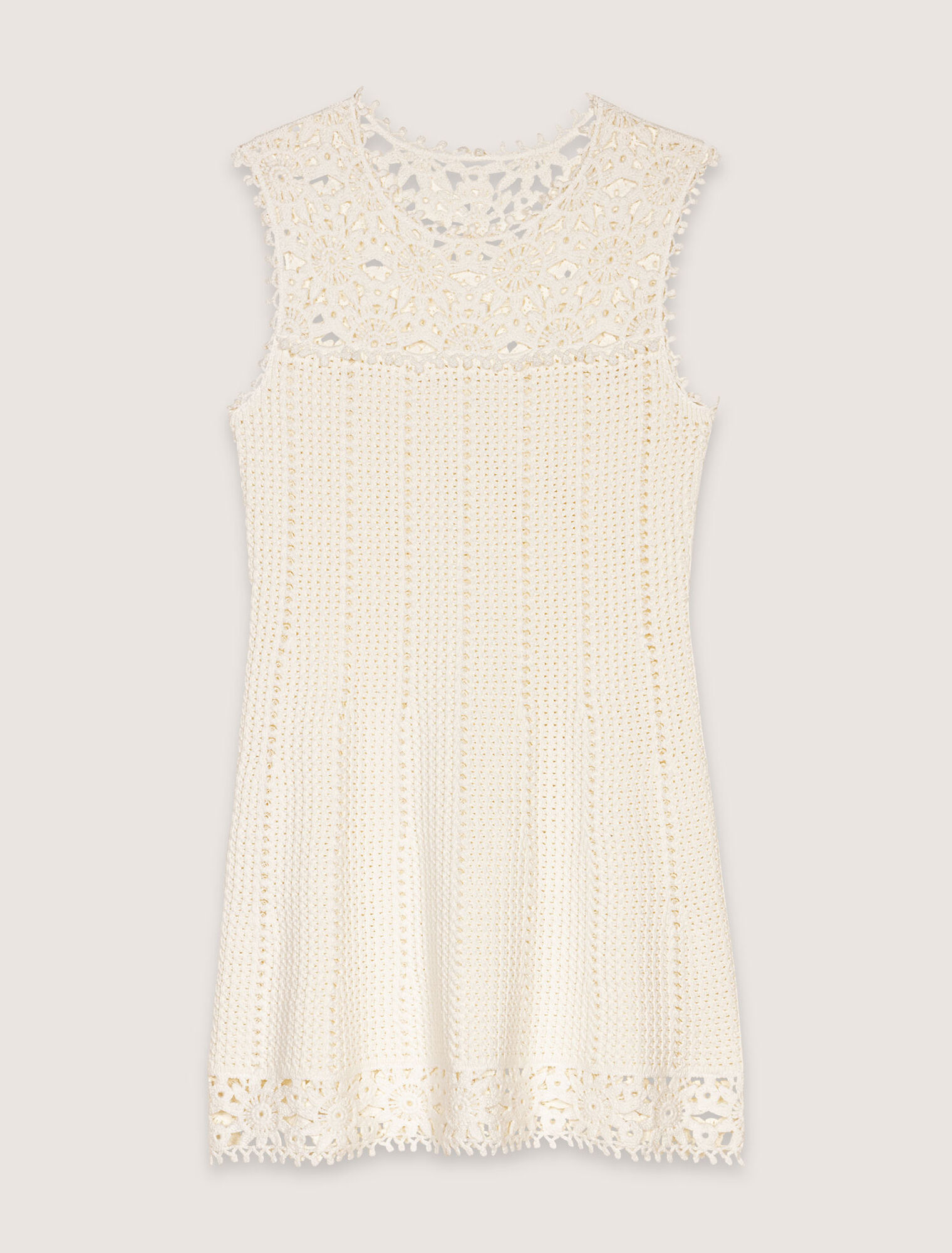 Vestido corto de ganchillo