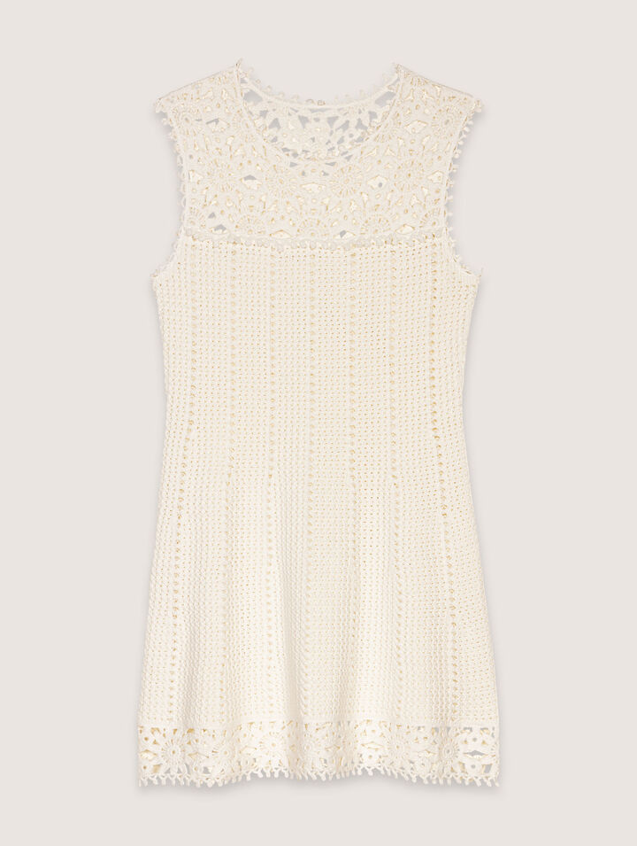 Vestido corto de ganchillo