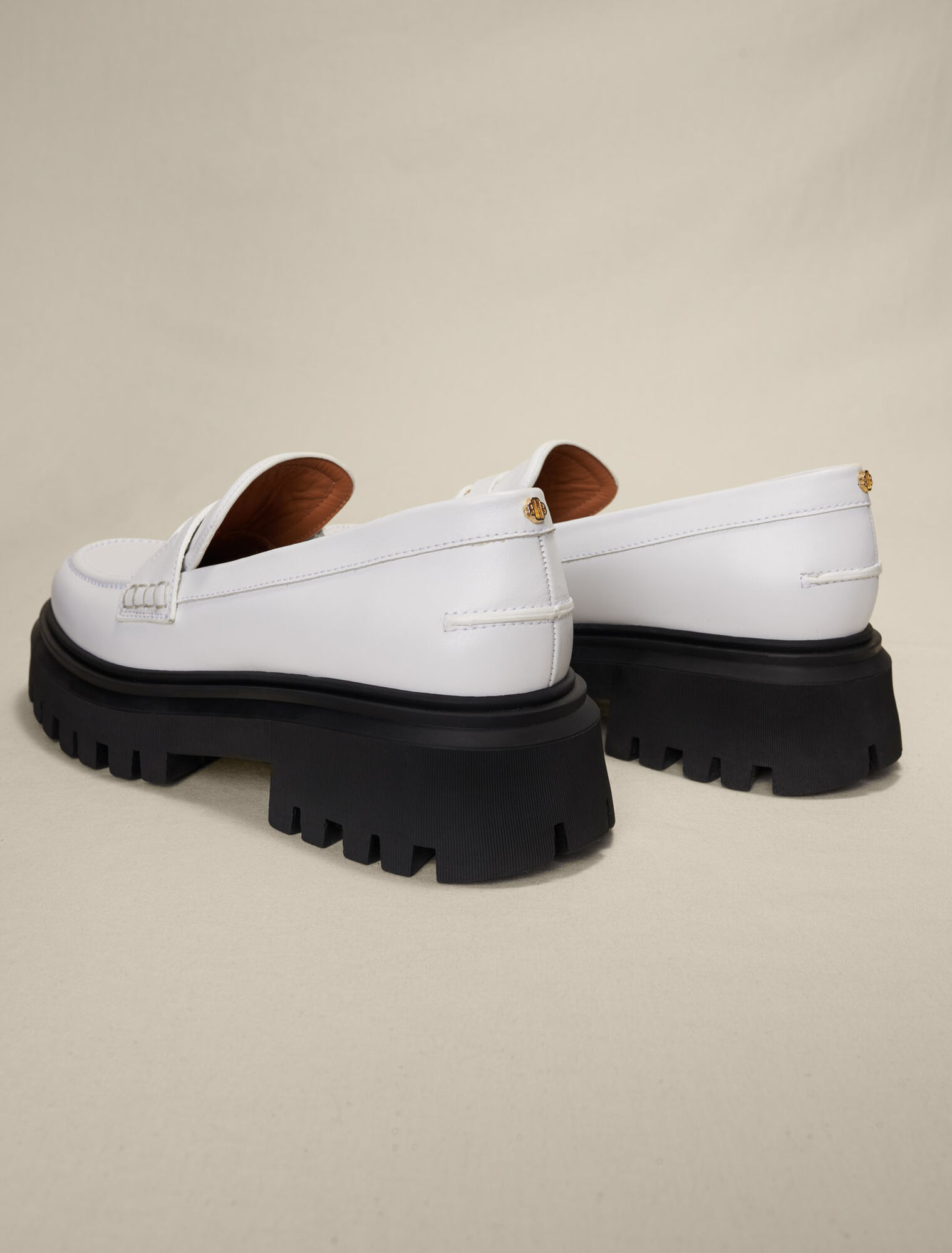 Mocasines de plataforma de piel