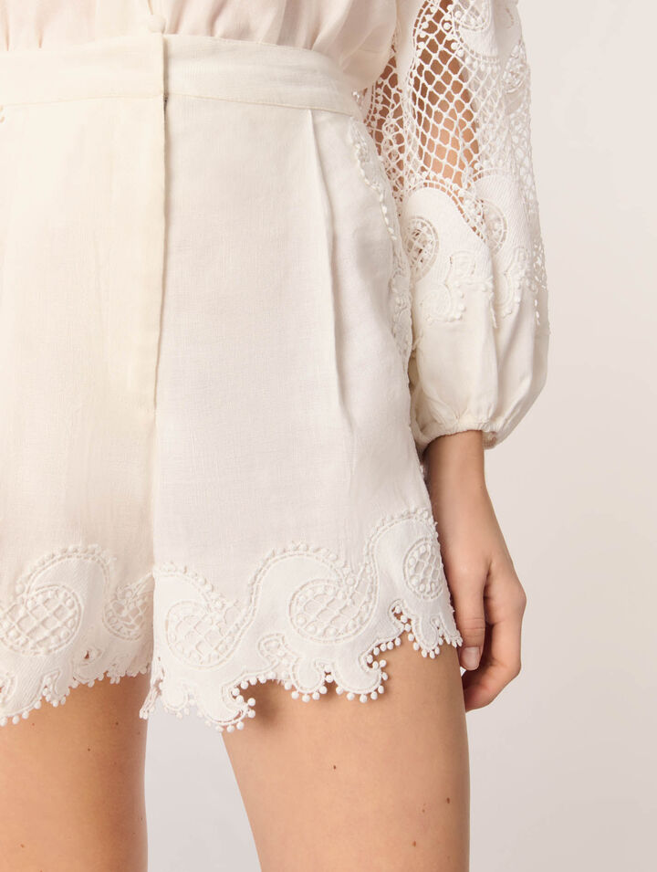 Short bordado