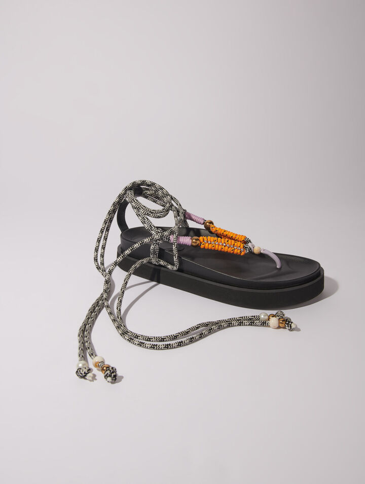 Sandalias con correas trenzadas