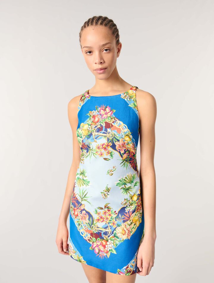 Vestido recto estampado