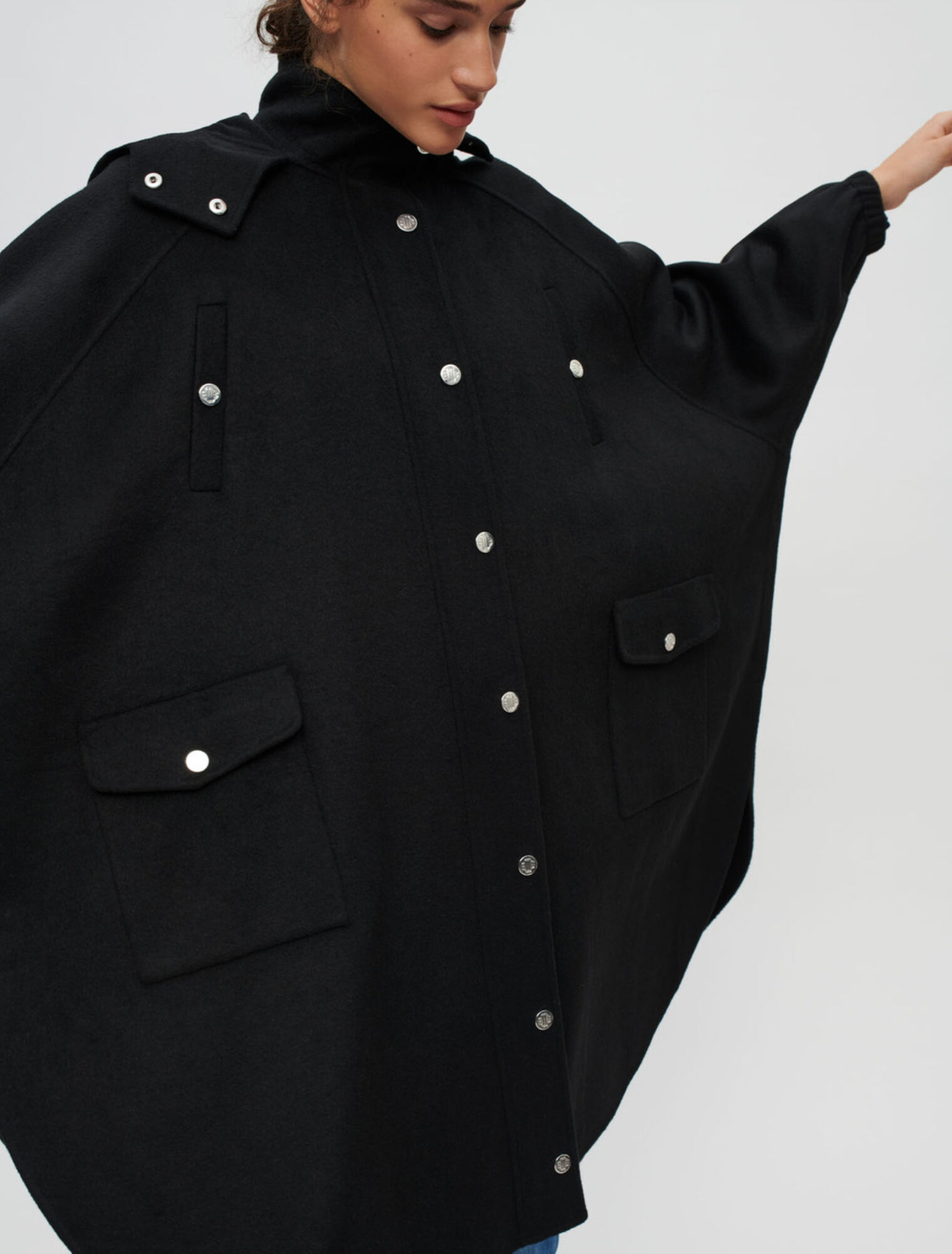 Abrigo oversize doble faz