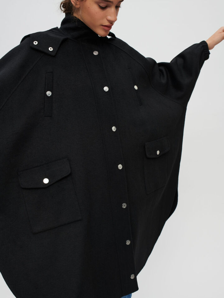 Abrigo oversize doble faz