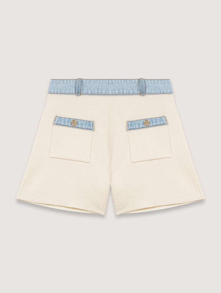 Pantalón corto de punto