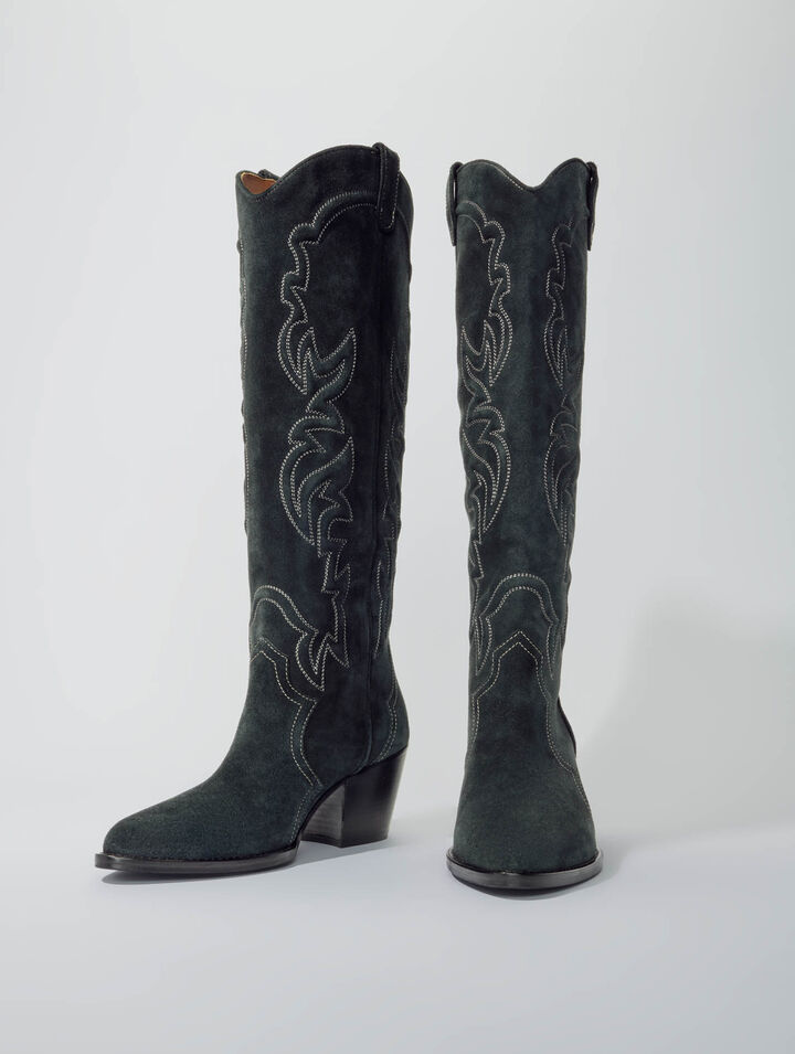 Botas cowboy de ante