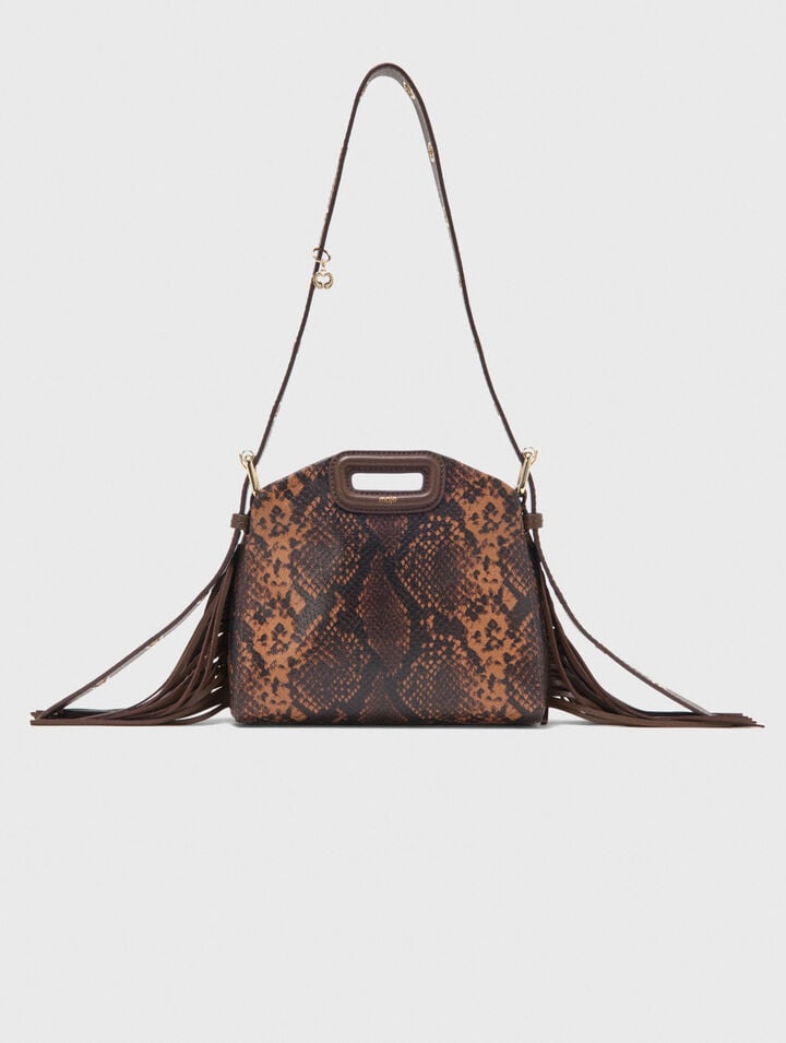 Bolso Miss M mini de piel repujada