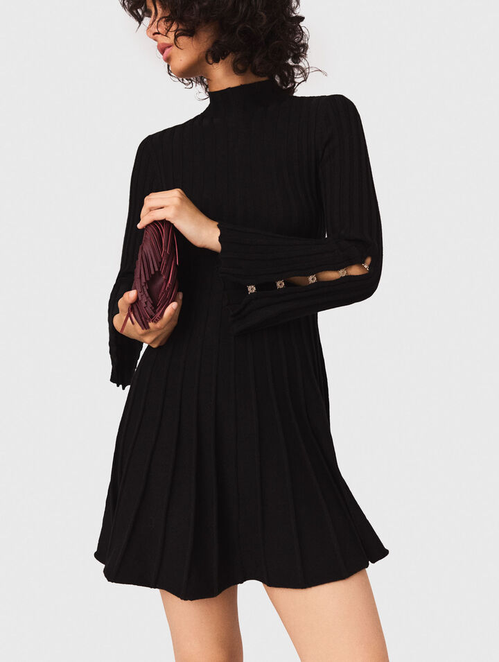 Vestido corto de punto