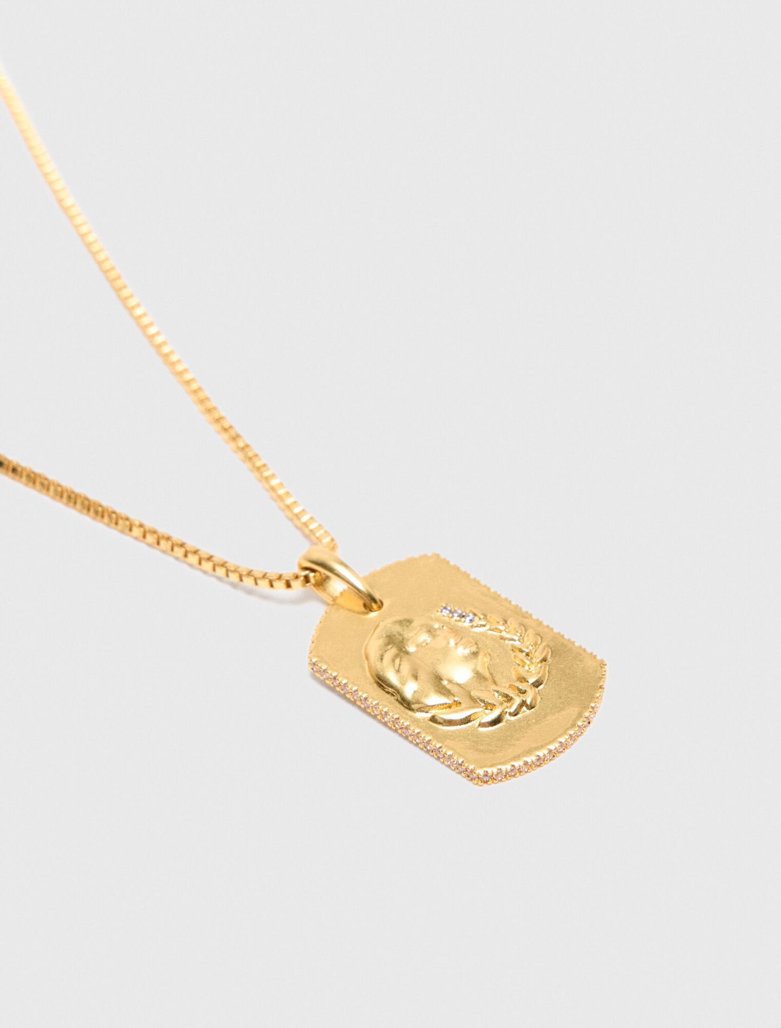 Collar placa signo del zodiaco
