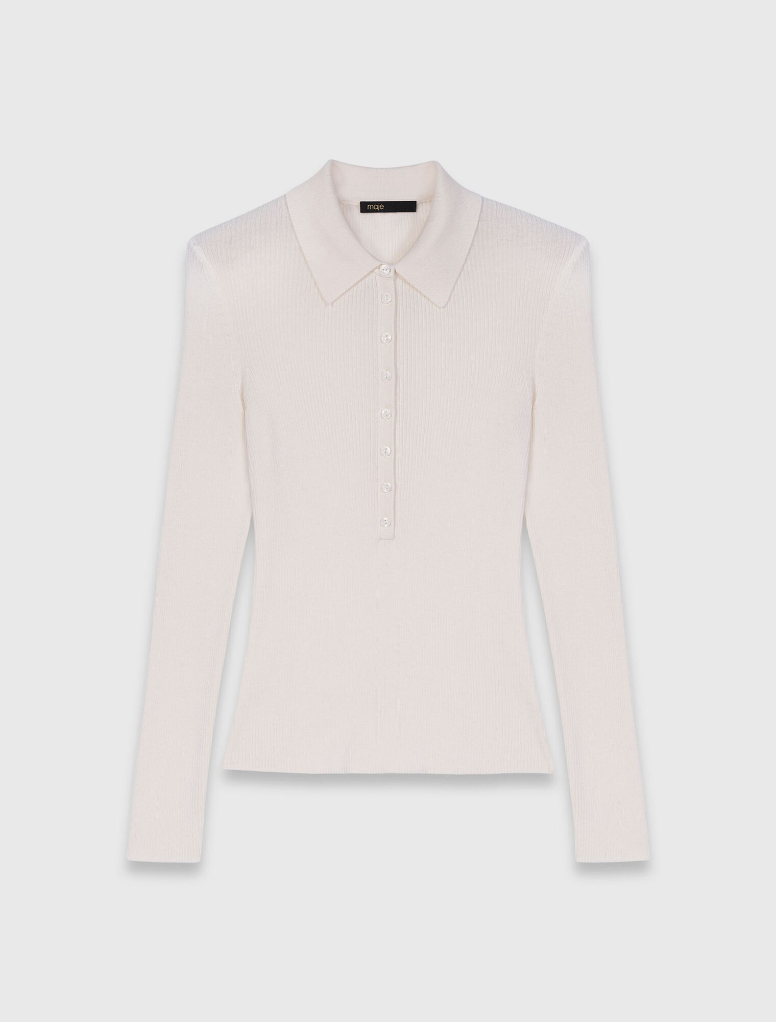 Jersey de canal&eacute; con cuello de polo