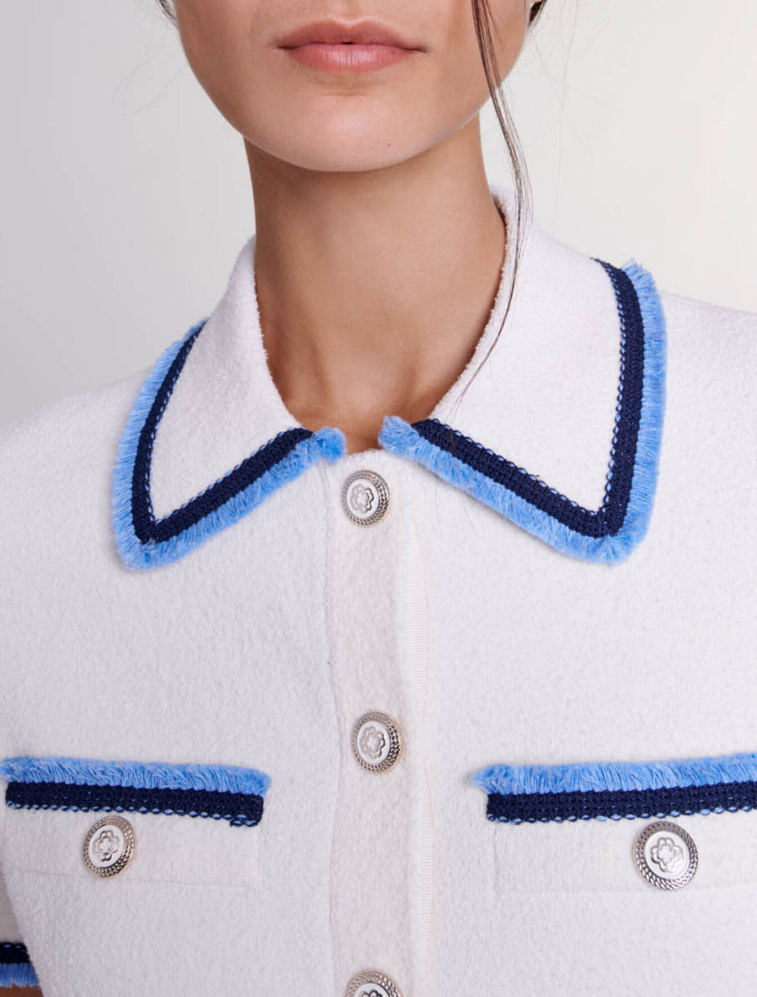 Vestido corto de rizo