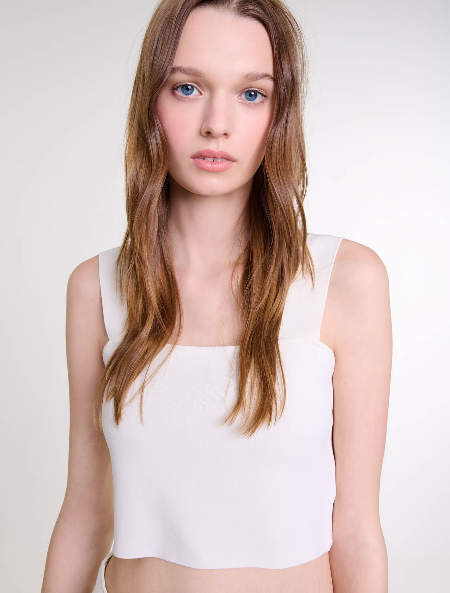 Crop top de punto