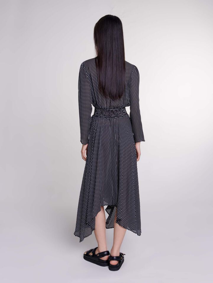 Vestido midi de lunares