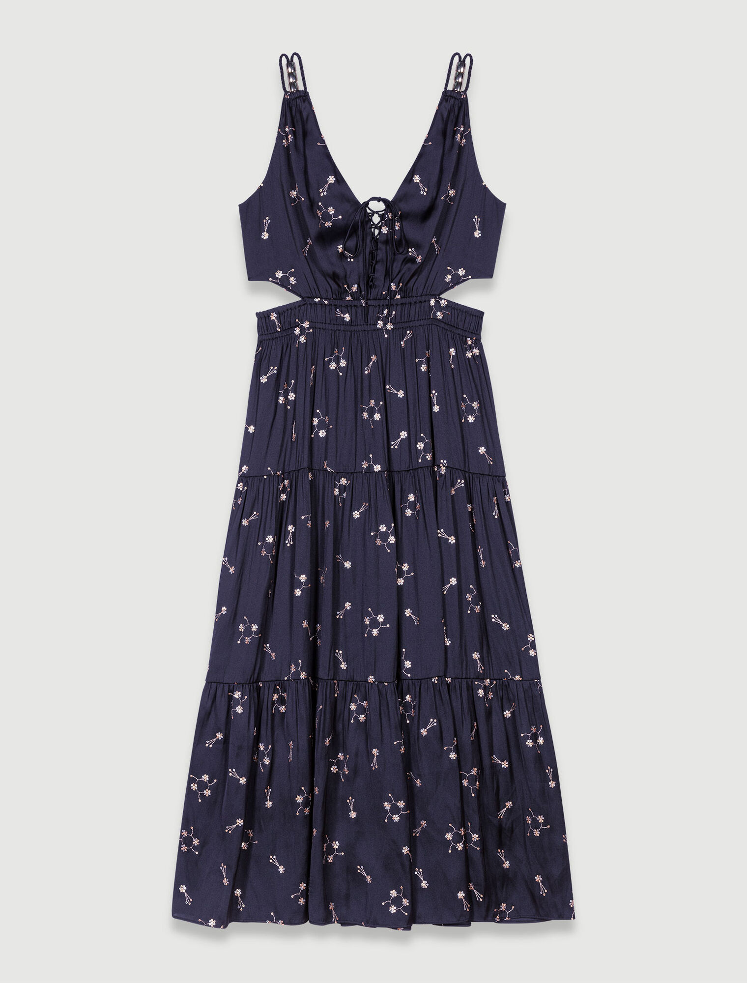 Vestido largo con lentejuelas