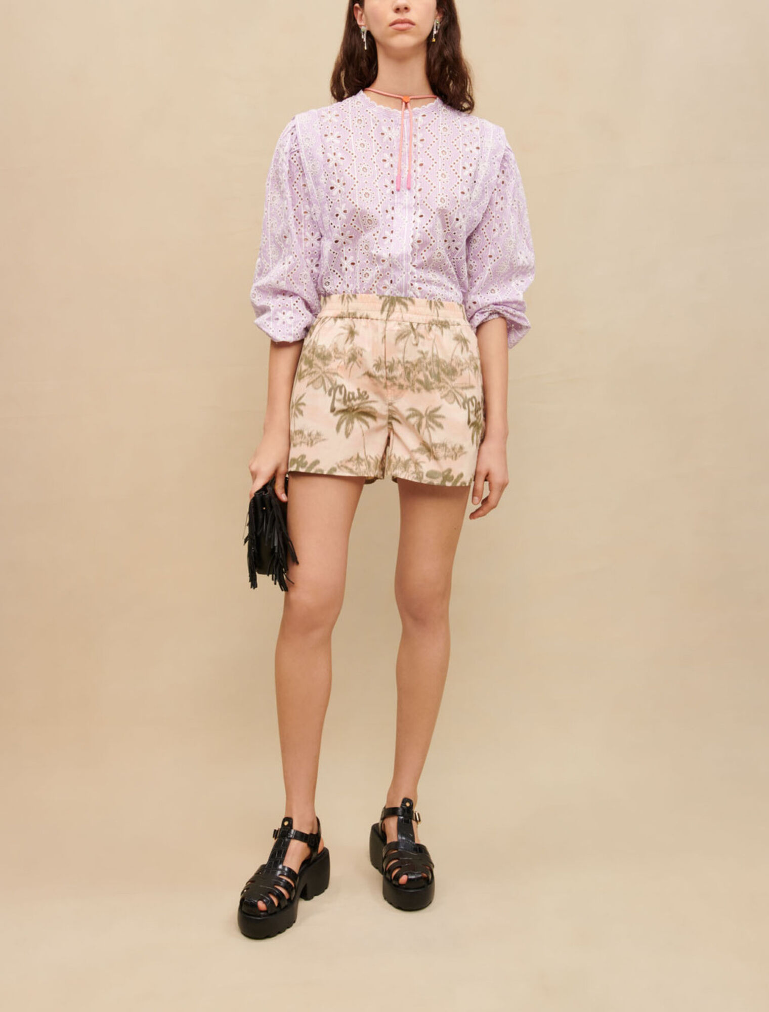 Pantalones cortos con estampado