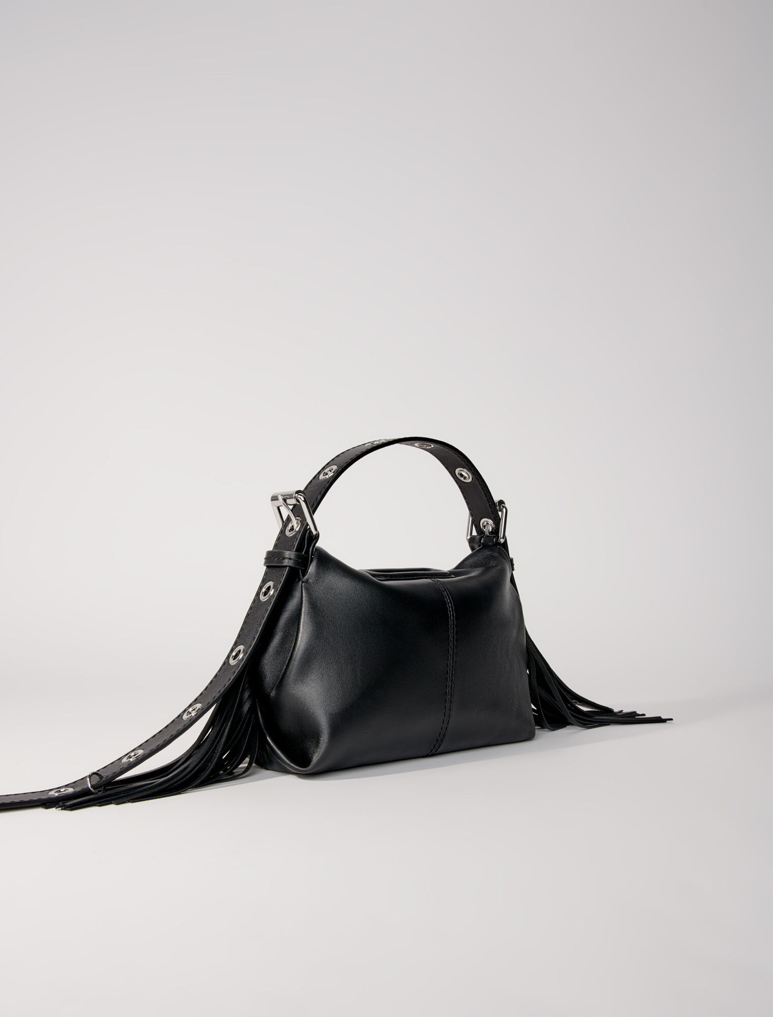 Bolso Miss M mini de cuero liso