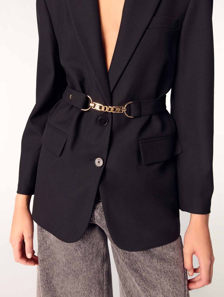 Chaqueta sastre con cinturón
