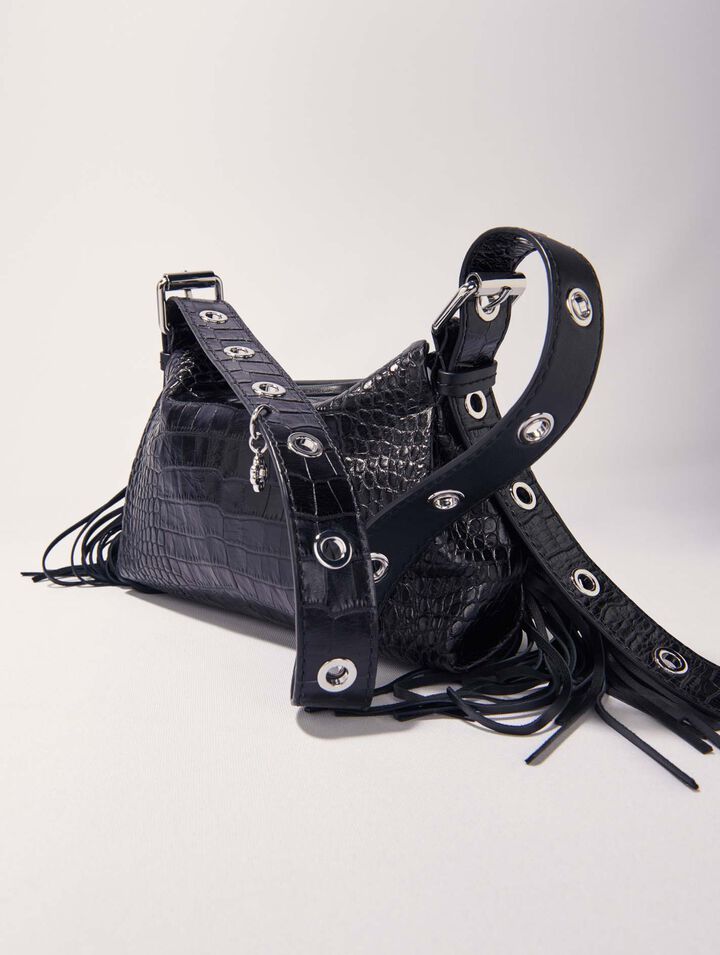Bolso Miss M mini de piel repujada