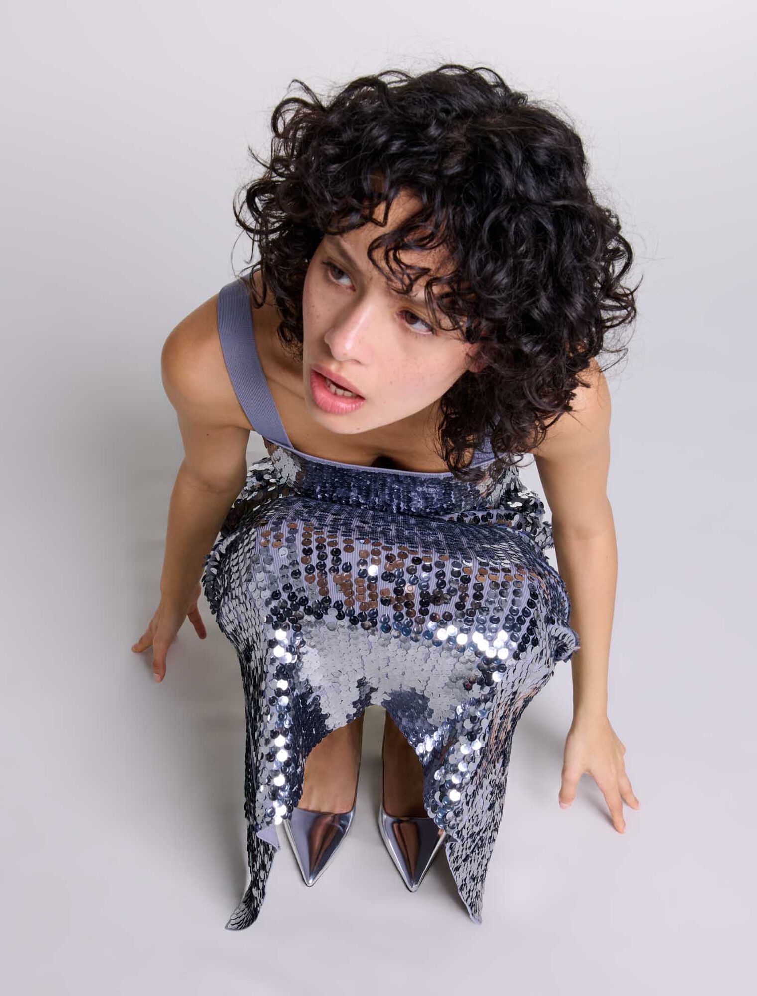 Top con detalle de lentejuelas