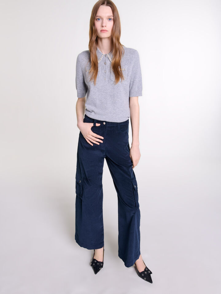 Pantalón cargo de pana