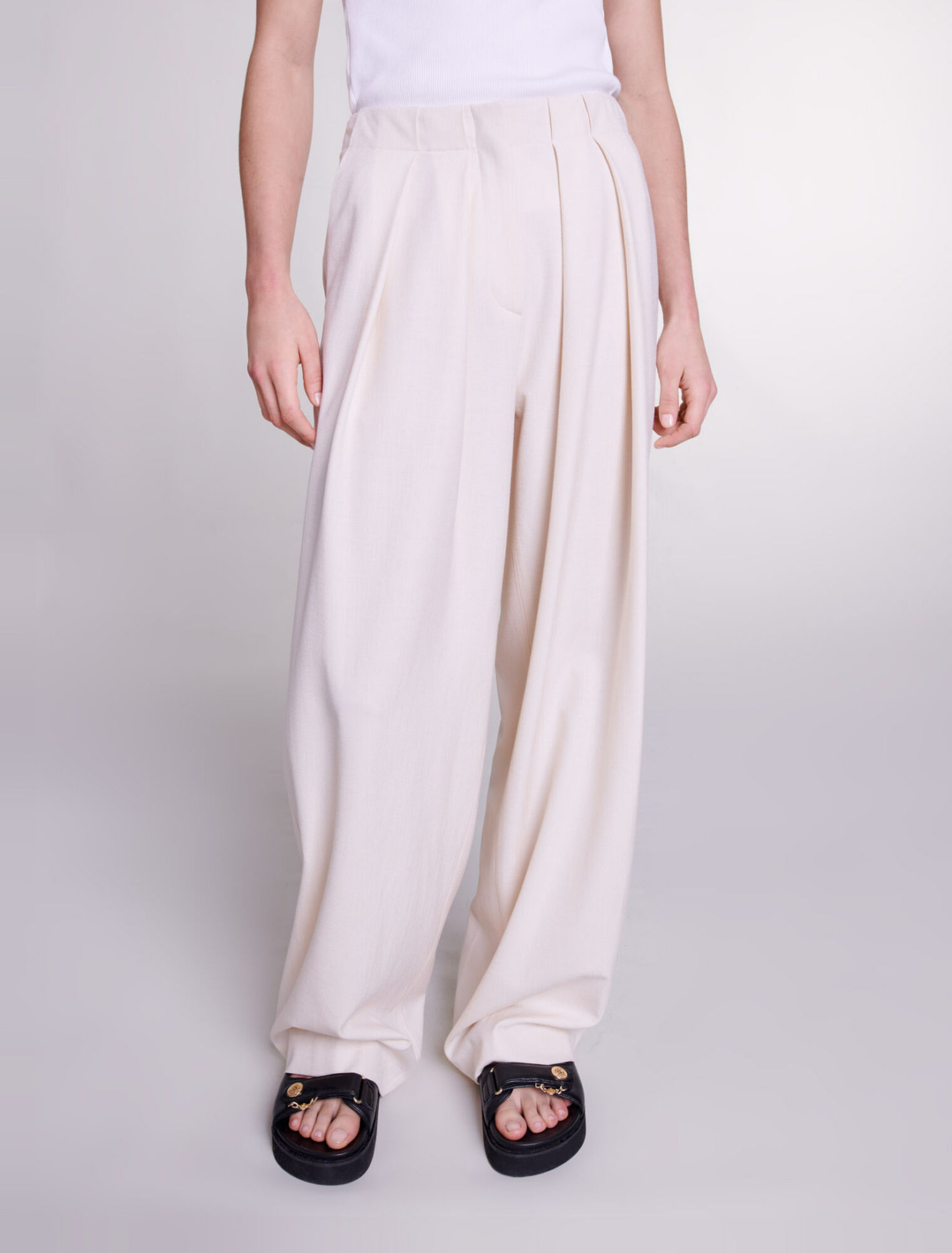Pantalón de traje ancho
