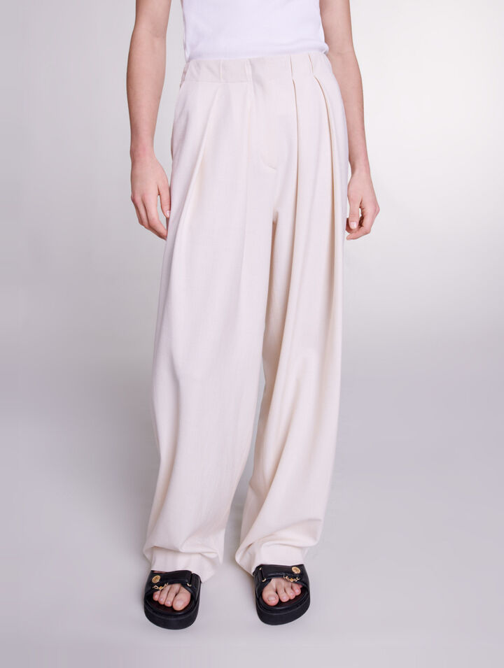 Pantalón de traje ancho