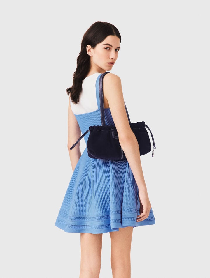 Vestido corto de punto