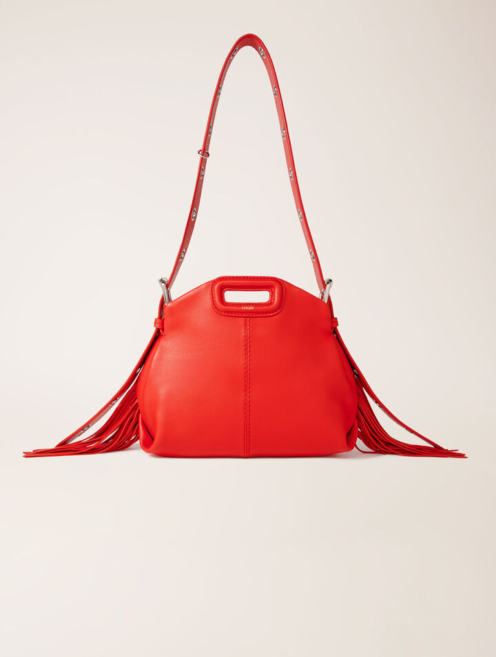 Bolso Miss M mini de cuero liso
