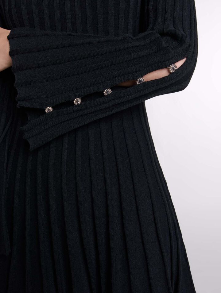 Vestido corto de punto