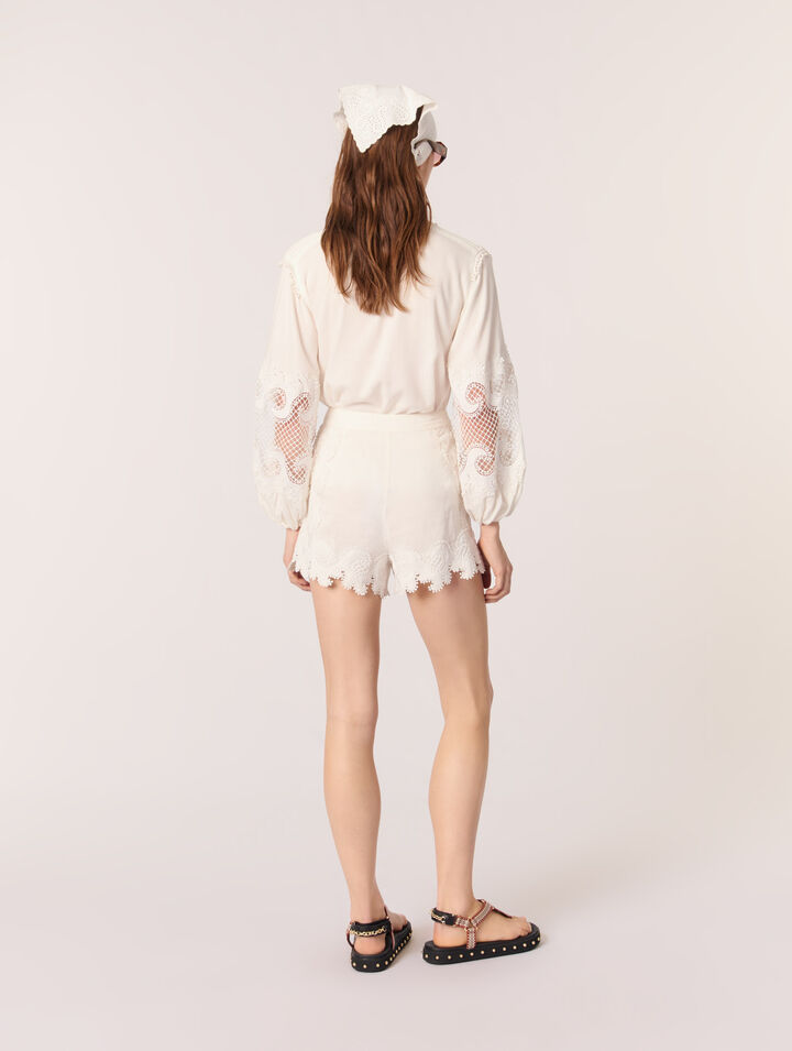 Short bordado