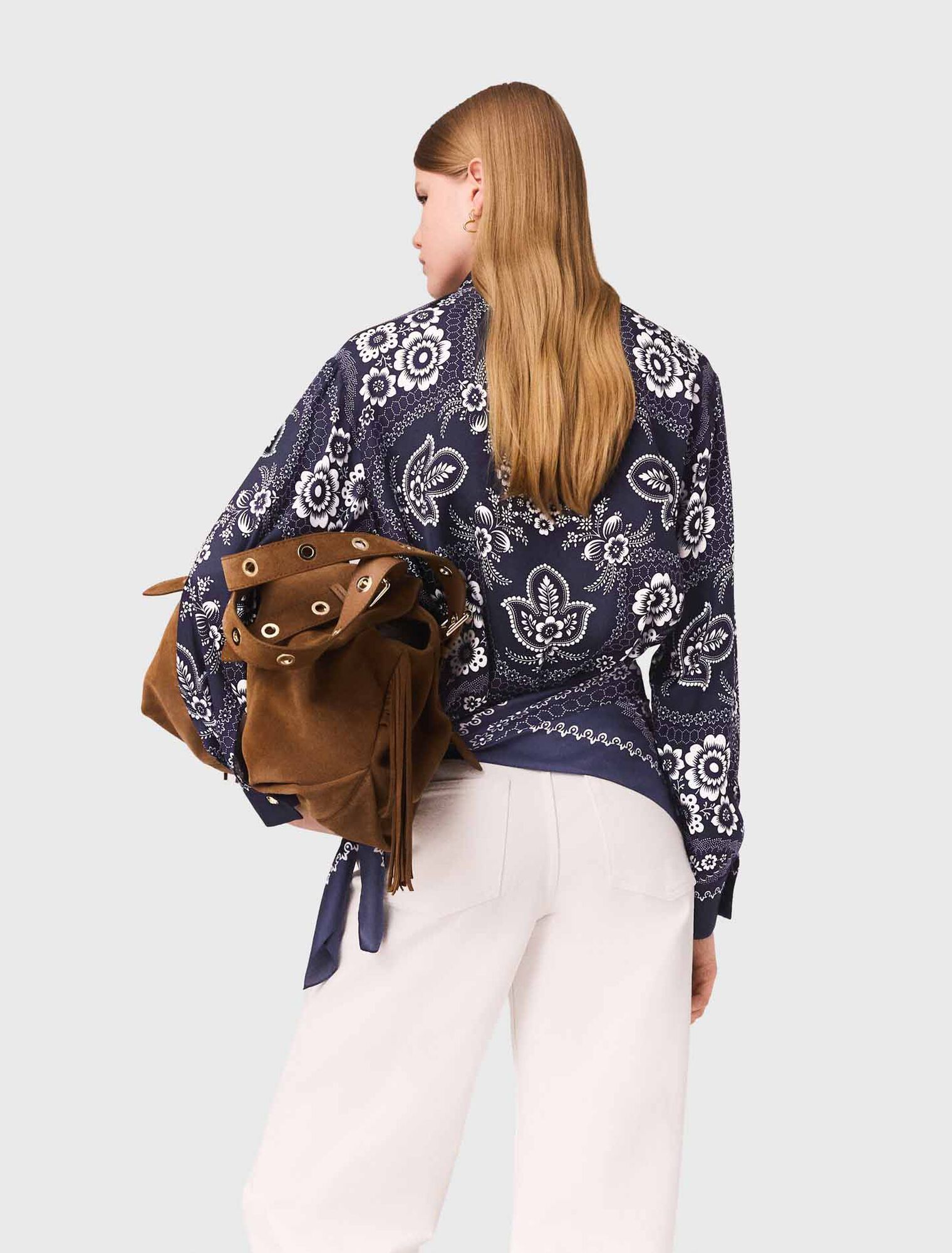 Camisa fluida estampada