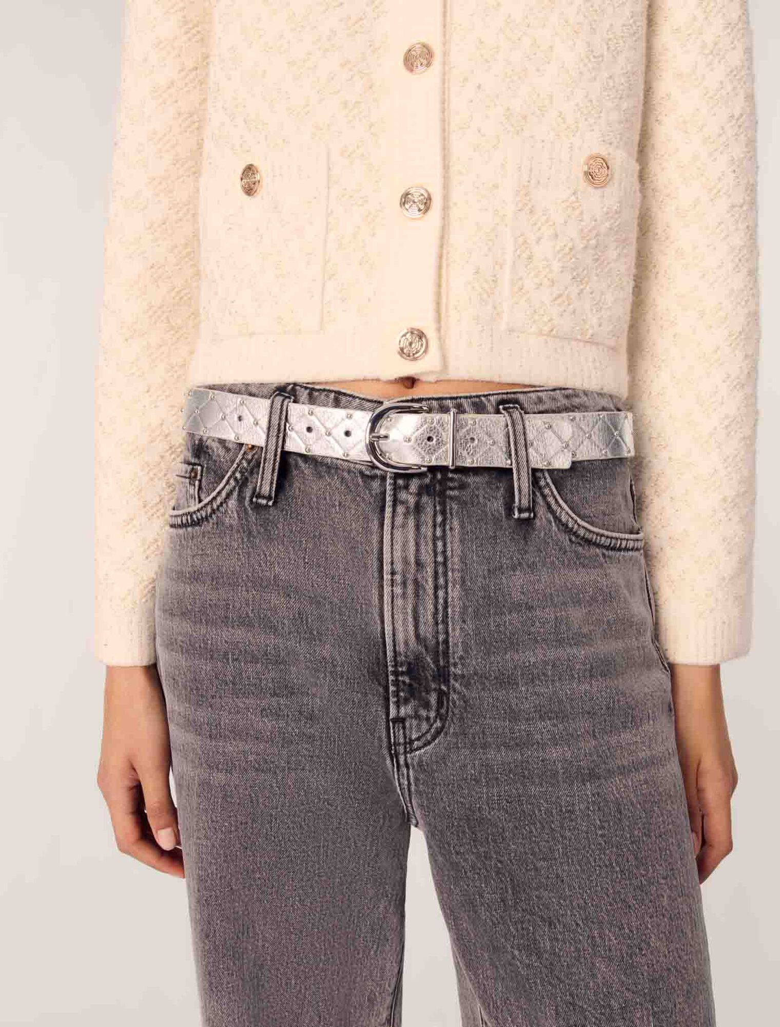 Cárdigan corto efecto tweed