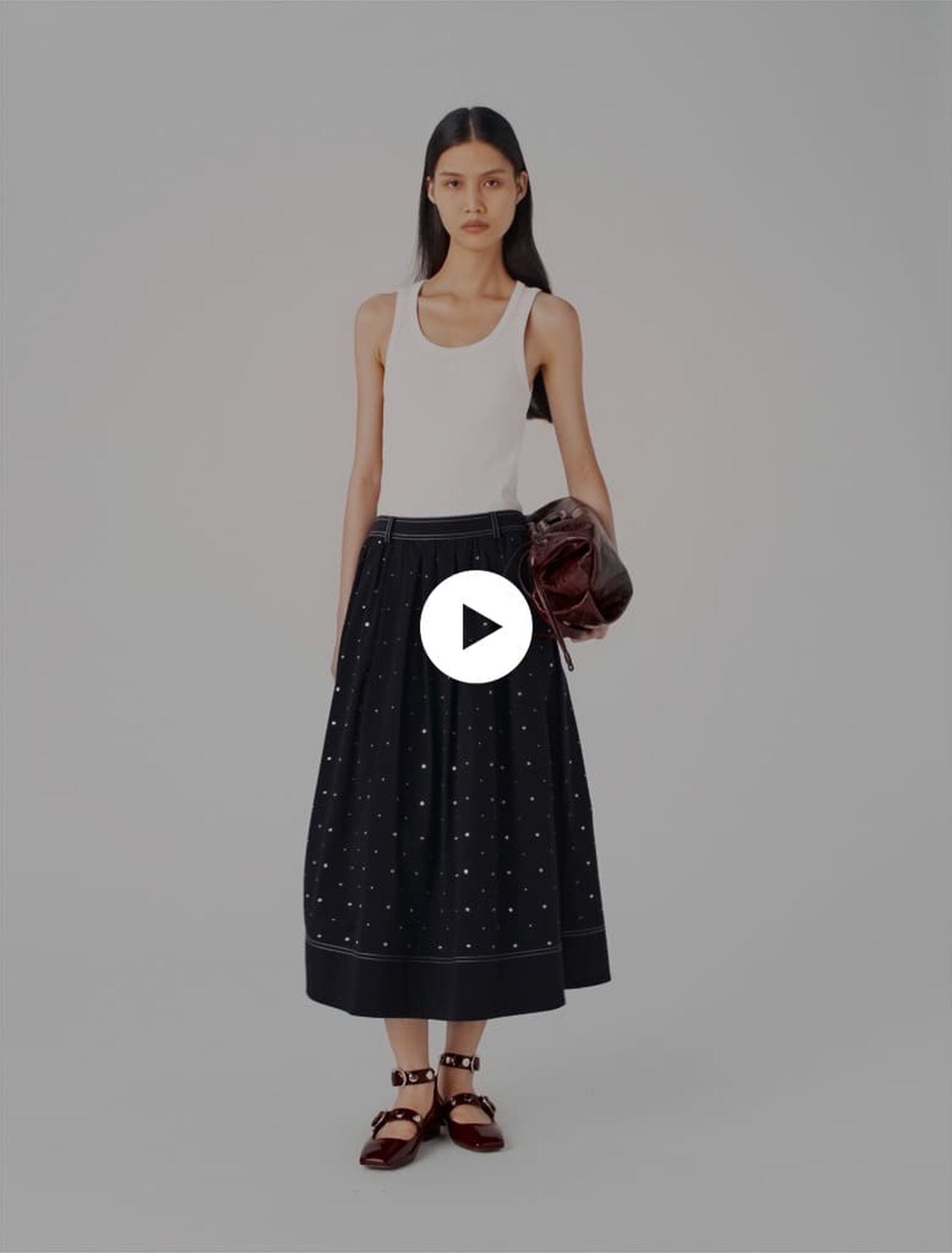 Camiseta de tirantes acanalada