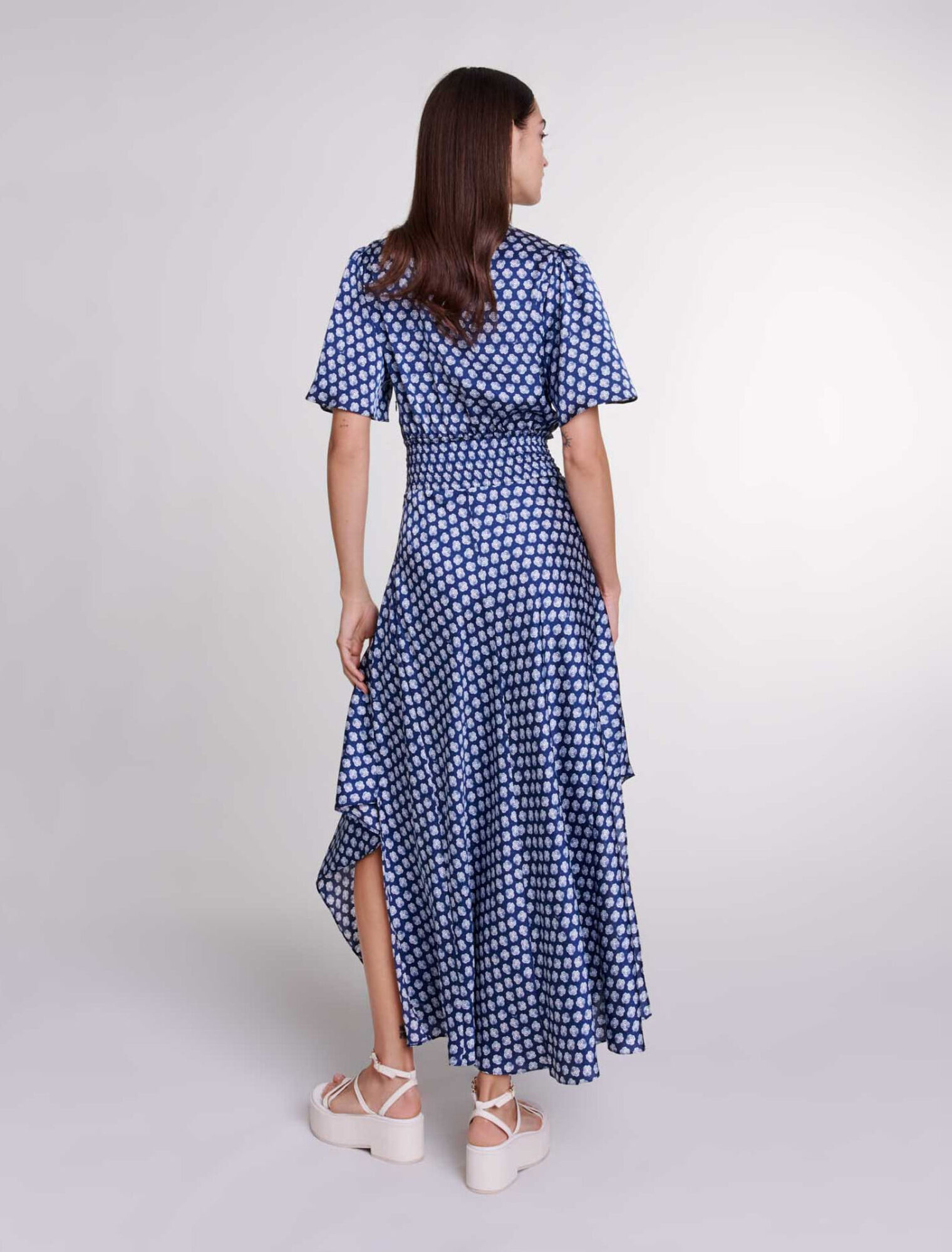 Vestido largo estampado
