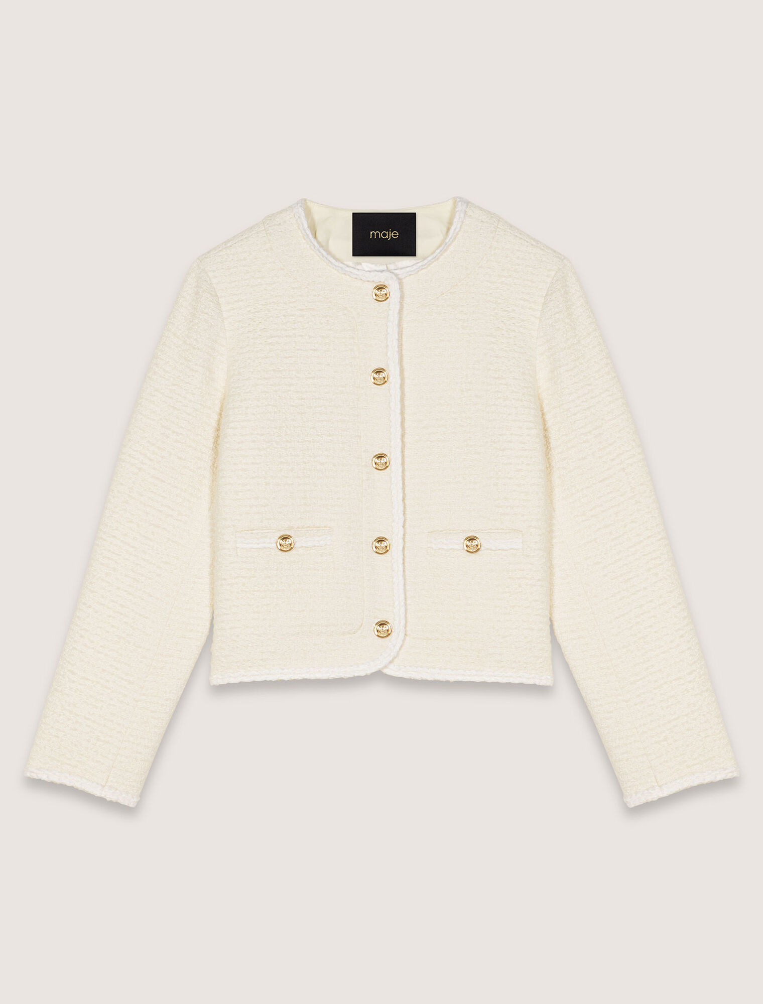 Chaqueta corta de tweed