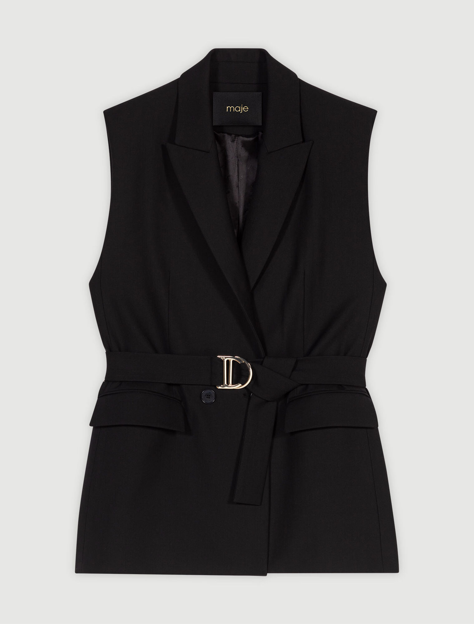 Chaqueta de traje sin mangas 