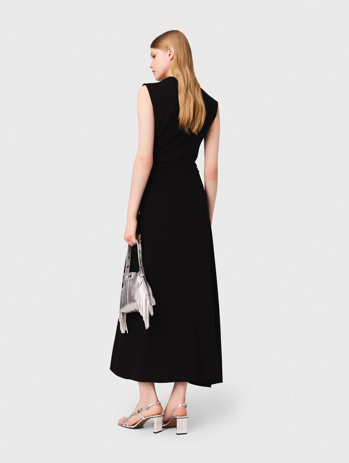 Vestido maxi con cintura recortada