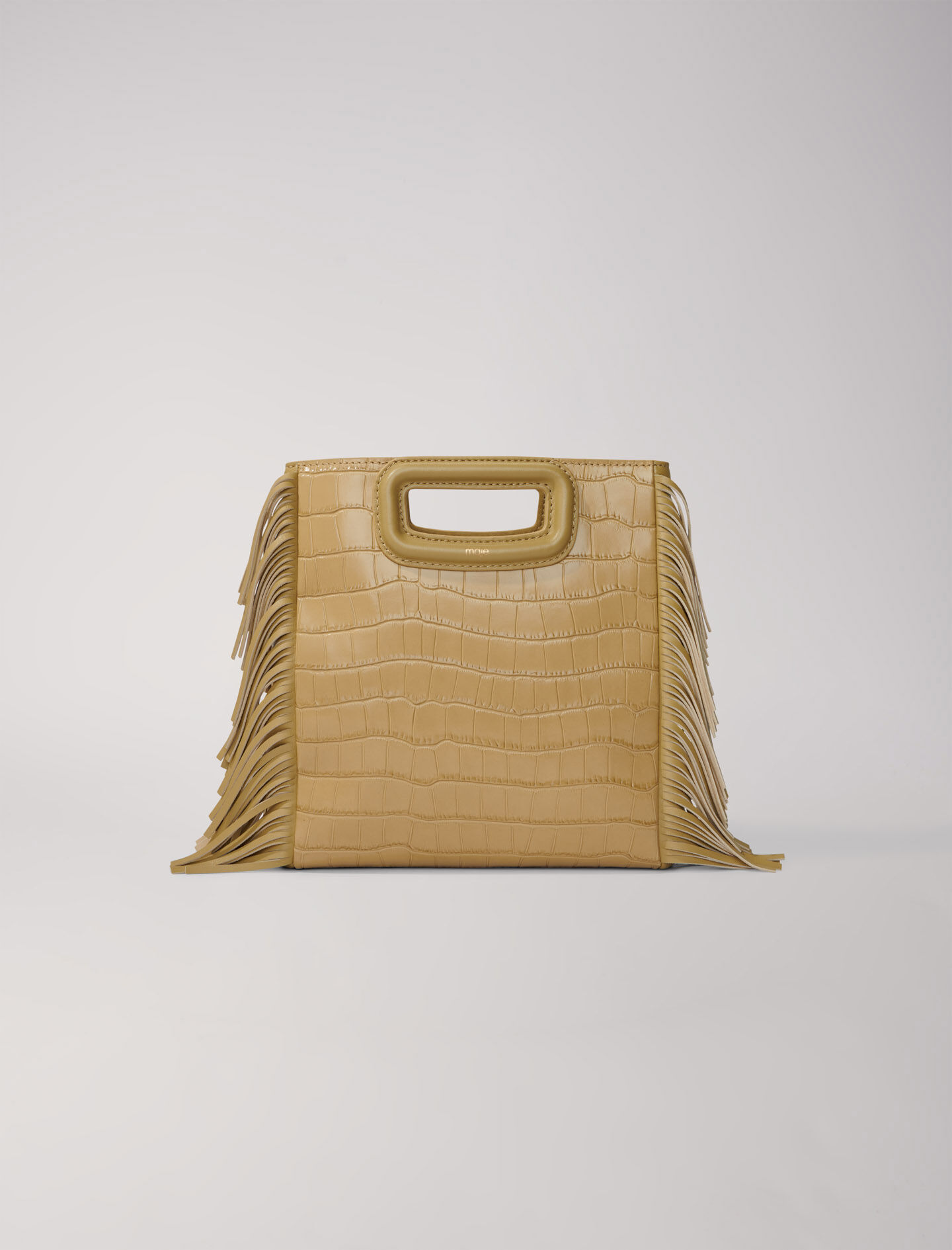 Bolso M de piel efecto cocodrilo Bolsos bandolera Maje