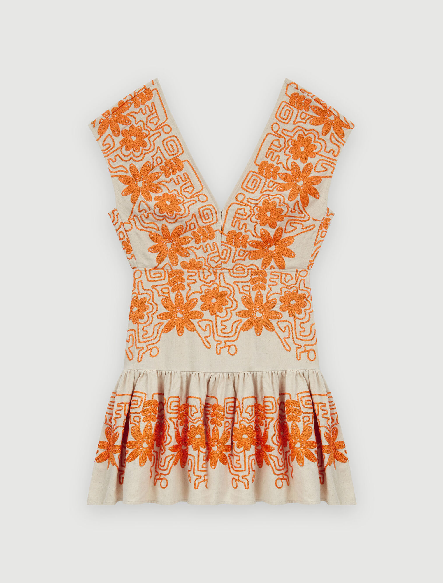 Vestido totalmente bordado
