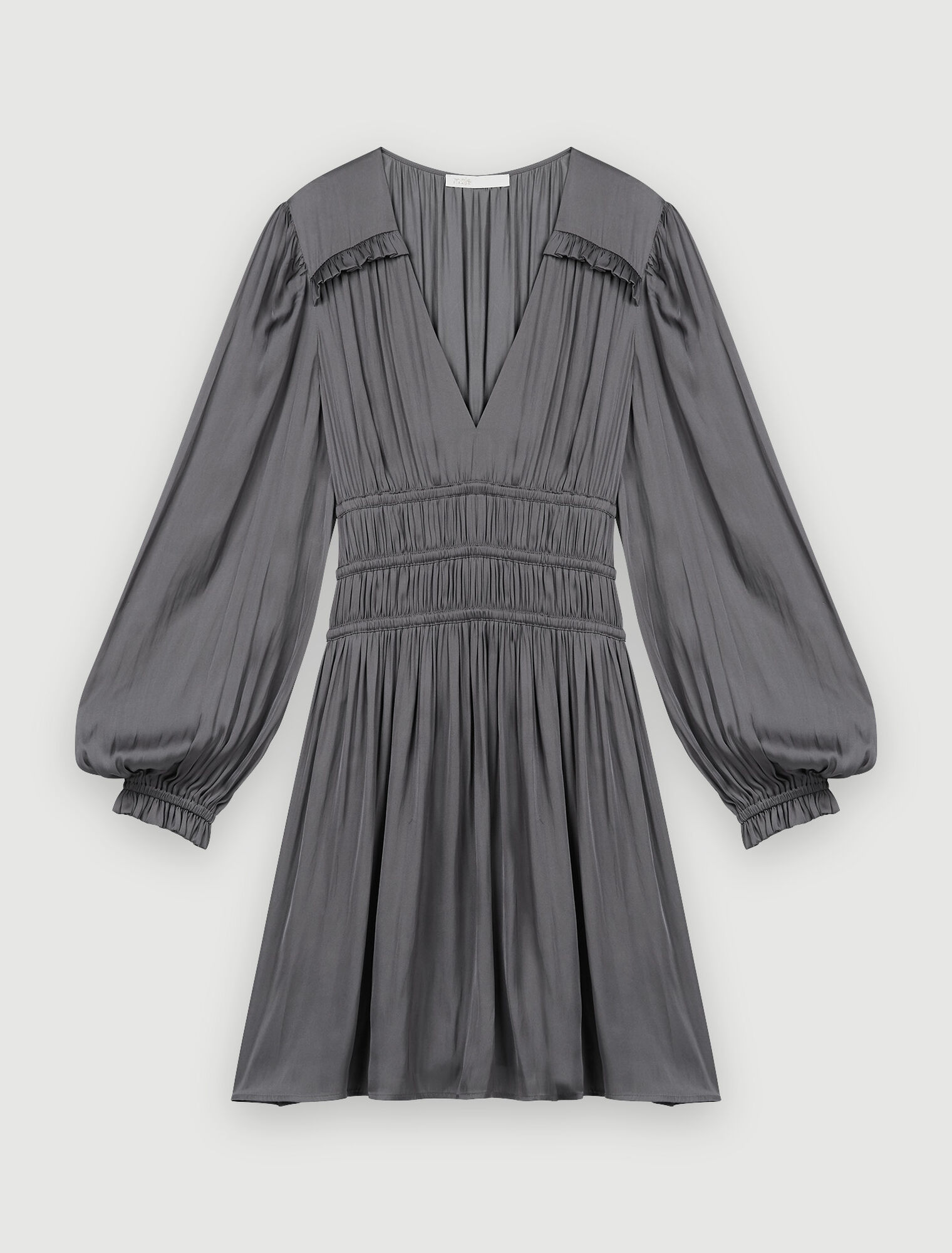 Vestido corto de raso