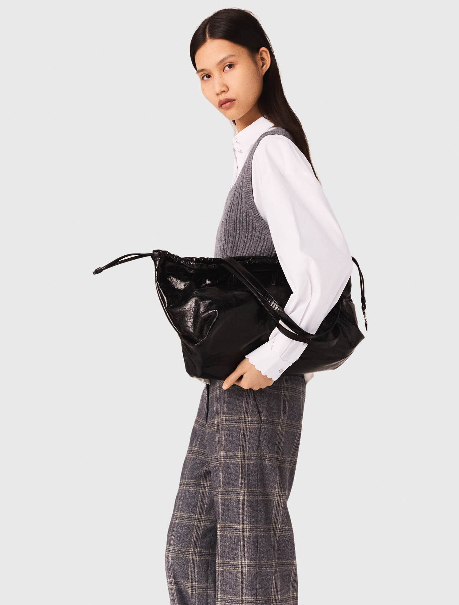 Top de punto con camisa desmontable