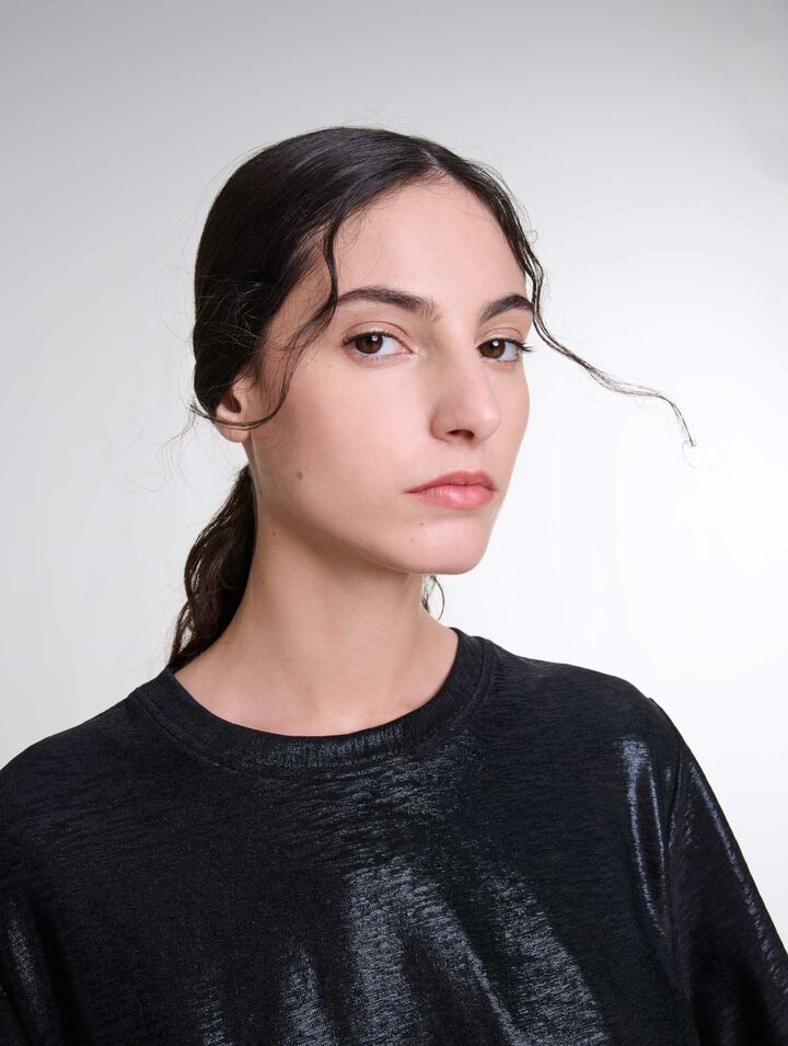Camiseta de lamé