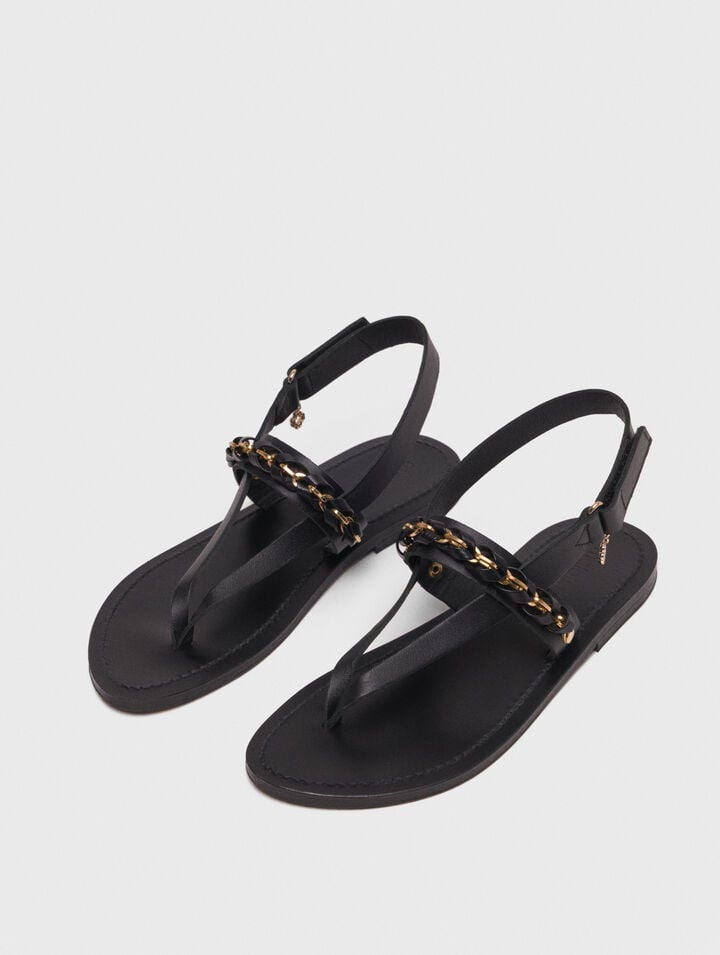 Sandalias planas de piel K.Jacques