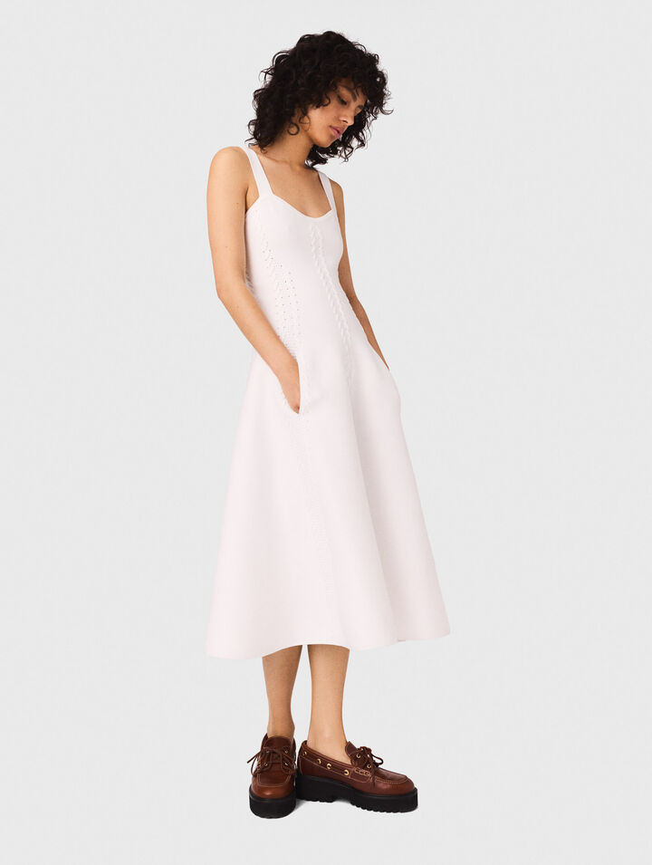 Vestido babydoll largo de punto